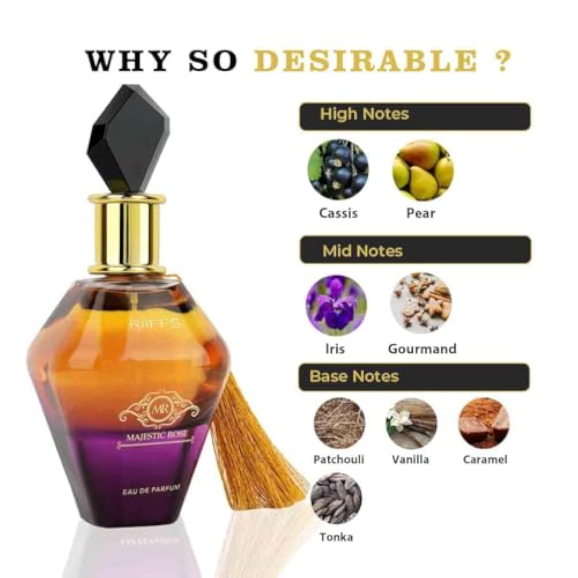 Majestic Rose Eau De Parfum, 100 ML, Unisex